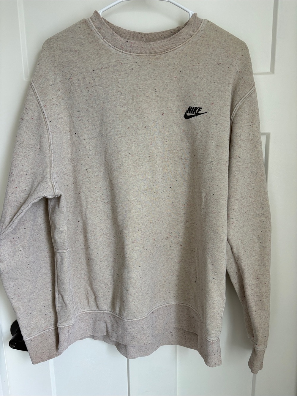 Nike Speckled Oatmeal Crewneck Sweatshirt